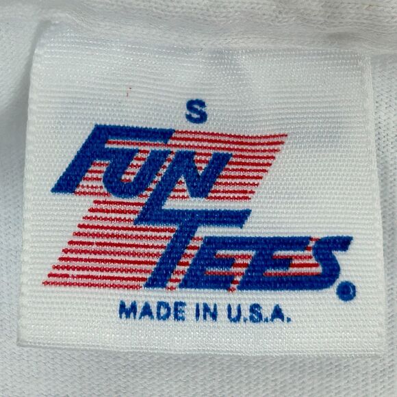 Vintage 80s T&C Surf Designs T Shirt Surfer Surfing USA Made White XS X-Small - Picture 12 of 16